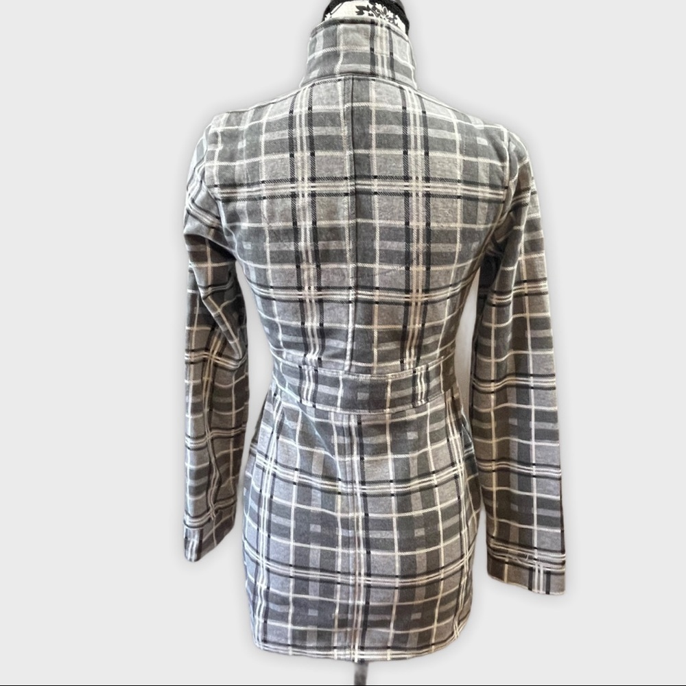 Vanity Gray Plaid Lightweight Jacket - image 7